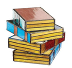 Handmade Book Lamp with Stained Glass Design | Artistic Lighting