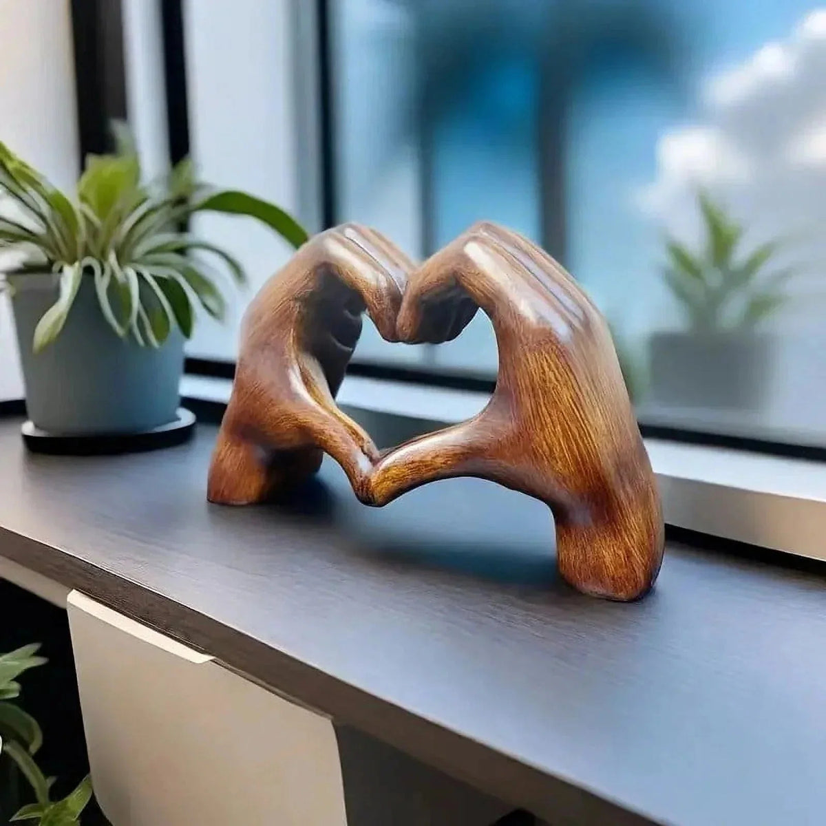 Modern Hand-Shaped Heart Decor for Stylish Home Interiors