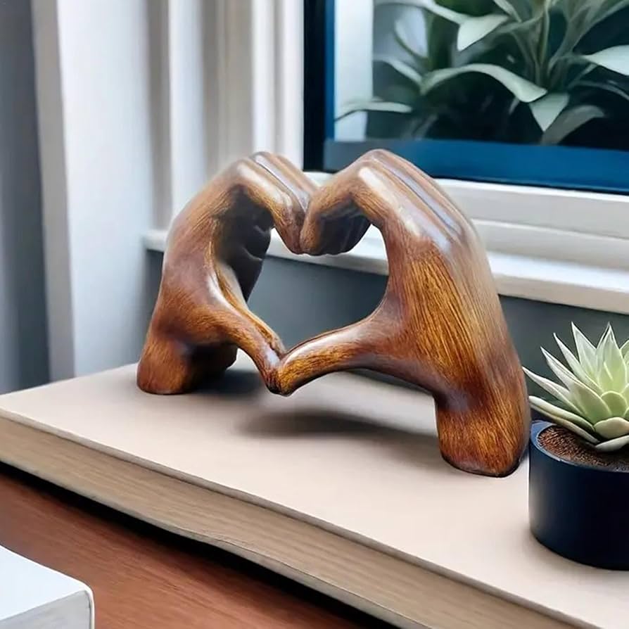 Modern Hand-Shaped Heart Decor for Stylish Home Interiors