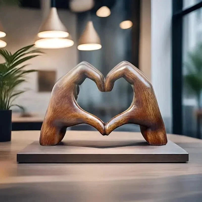 Modern Hand-Shaped Heart Decor for Stylish Home Interiors