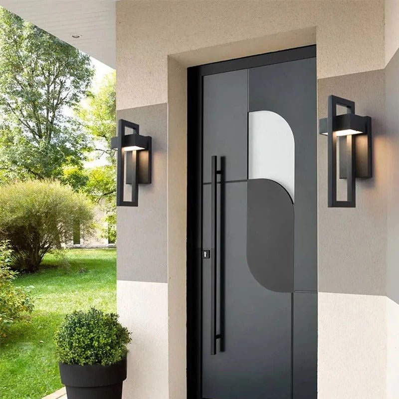 Scandinavian Style LED Wall Lamp for Outdoor Use in Aluminium