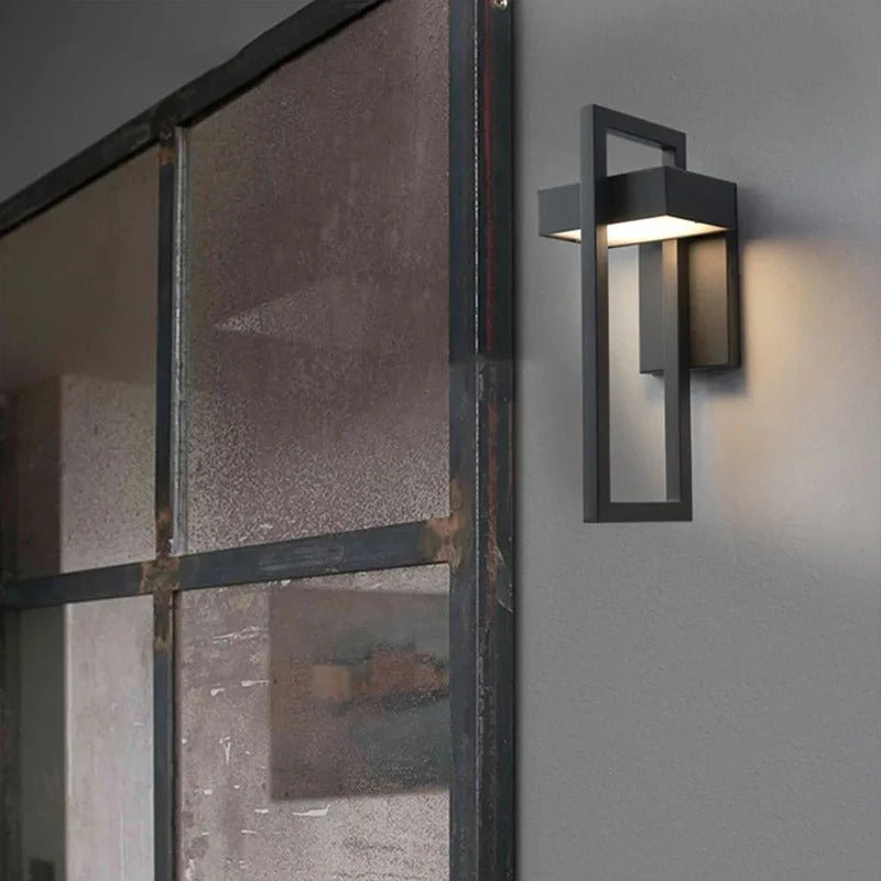 Scandinavian Style LED Wall Lamp for Outdoor Use in Aluminium