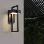 Scandinavian Style LED Wall Lamp for Outdoor Use in Aluminium