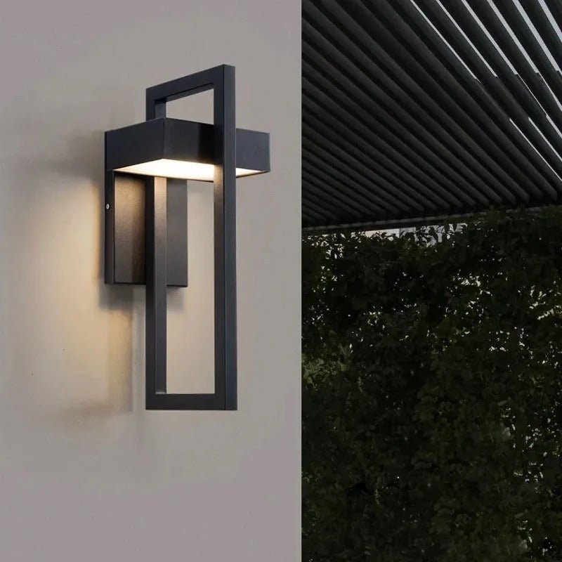 Scandinavian Style LED Wall Lamp for Outdoor Use in Aluminium