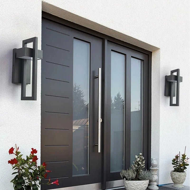 Scandinavian Style LED Wall Lamp for Outdoor Use in Aluminium