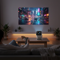 Portable Mini Projector with 1080P Streaming for Home Entertainment