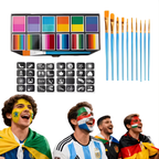 Creative Body Art Set with Washable Paint for Face and Body