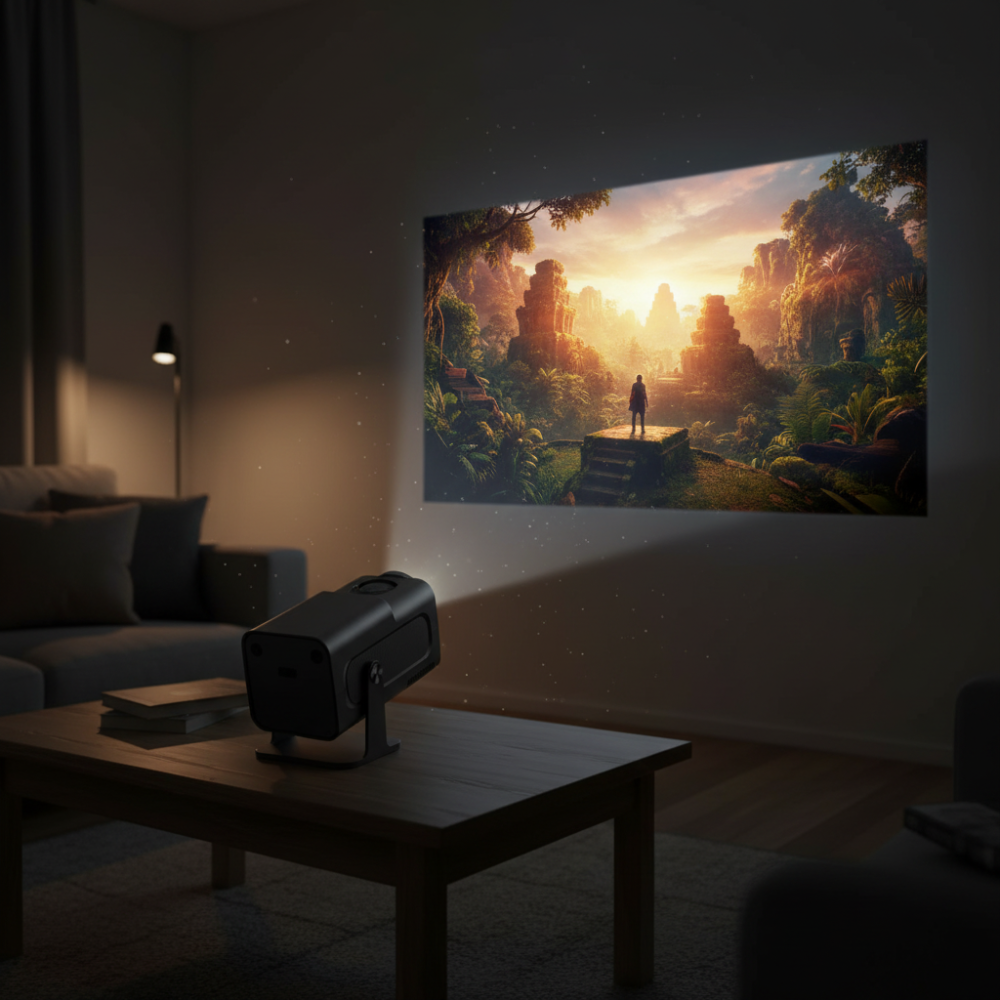 Compact WiFi Mini Projector for Streaming Movies - World Cup Edition