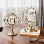 Elegant Sand Timer with Hourglass Design and Metal Frame