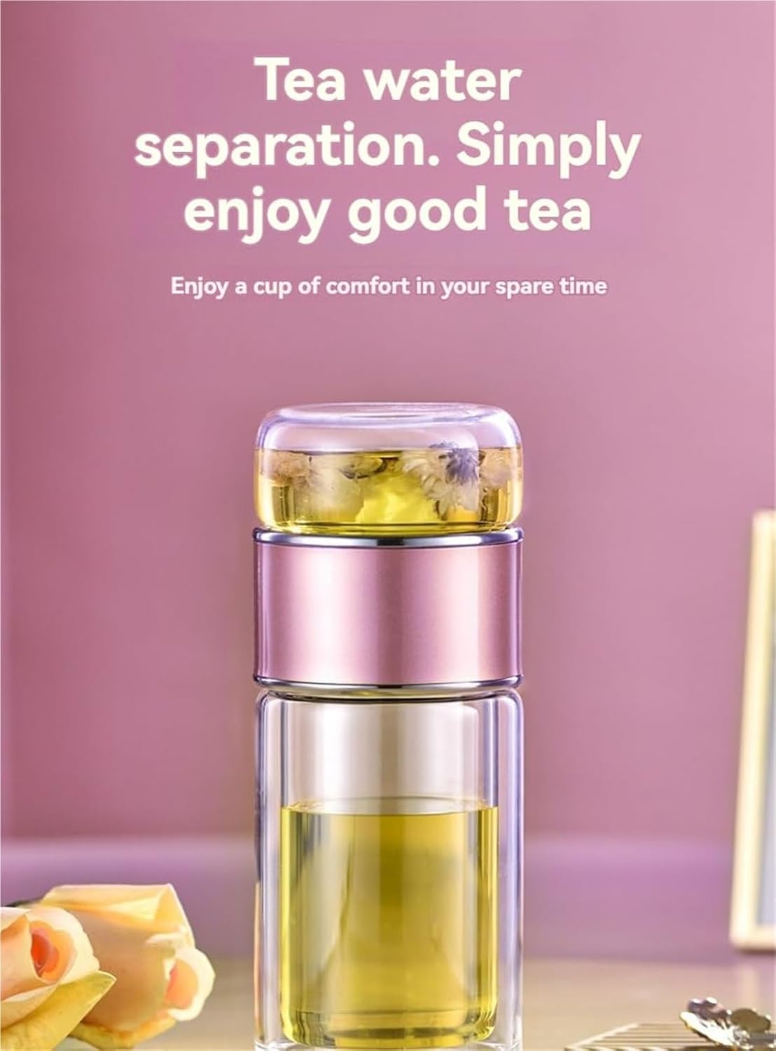 Serenity Brew Dual-Layer Tea Infusion Bottle