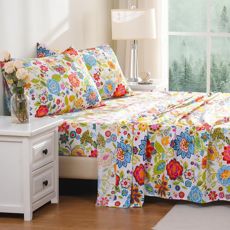 Serene Floral Comfort Sheet Set for Restful Nights