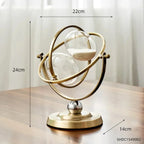 Elegant Sand Timer with Hourglass Design and Metal Frame