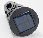 Bronze Metal Cylinder Solar Pathway Light for Garden