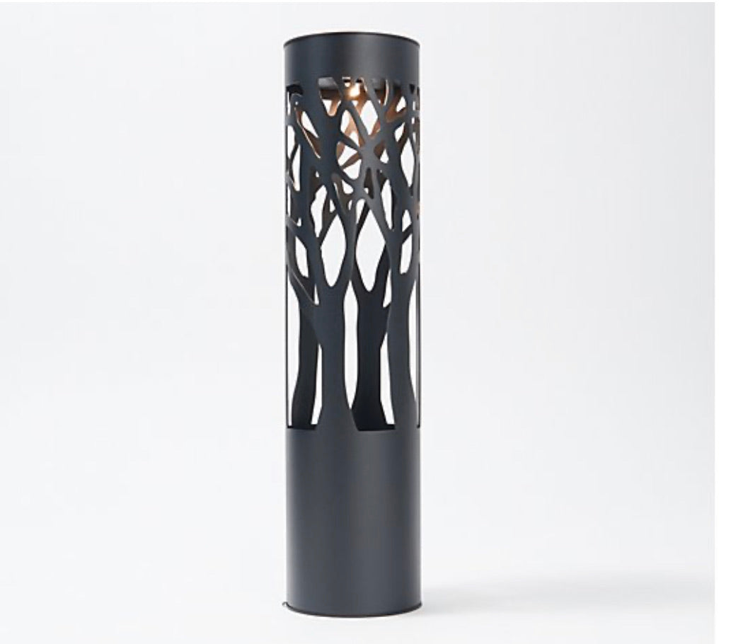 Bronze Metal Cylinder Solar Pathway Light for Garden