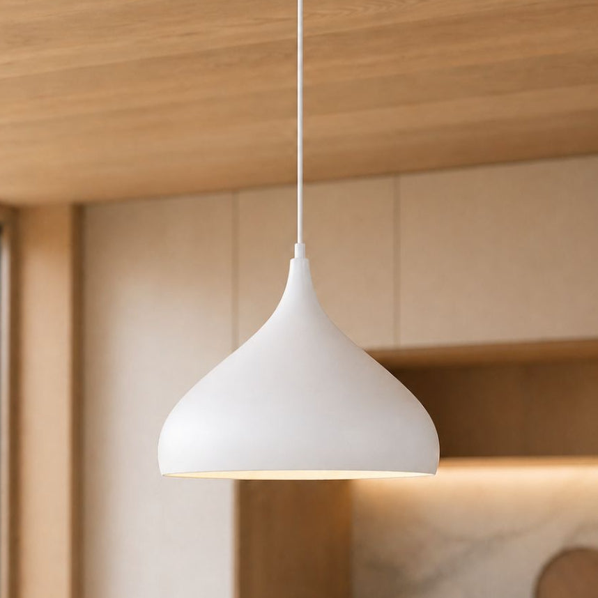 Sleek Metal Dome Pendant Light for Dining & Lounge Spaces