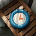 Serene Blue Pendulum Wall Clock - Stylish Minimalist Decor
