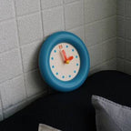 Serene Blue Pendulum Wall Clock - Stylish Minimalist Decor