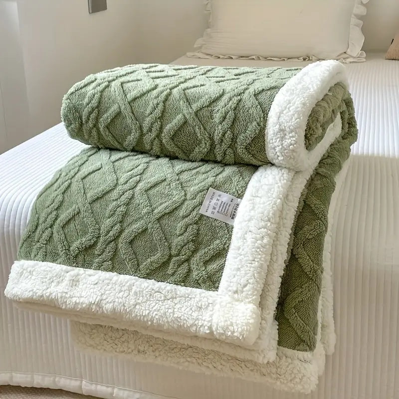 Sherpa Snuggle Blanket – Soft and Warm Throw for Comfort