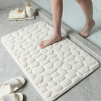 Memory Foam Bath Mat with Pebble Texture