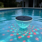 Floating Solar Pool Light with Fish Shadow Projection