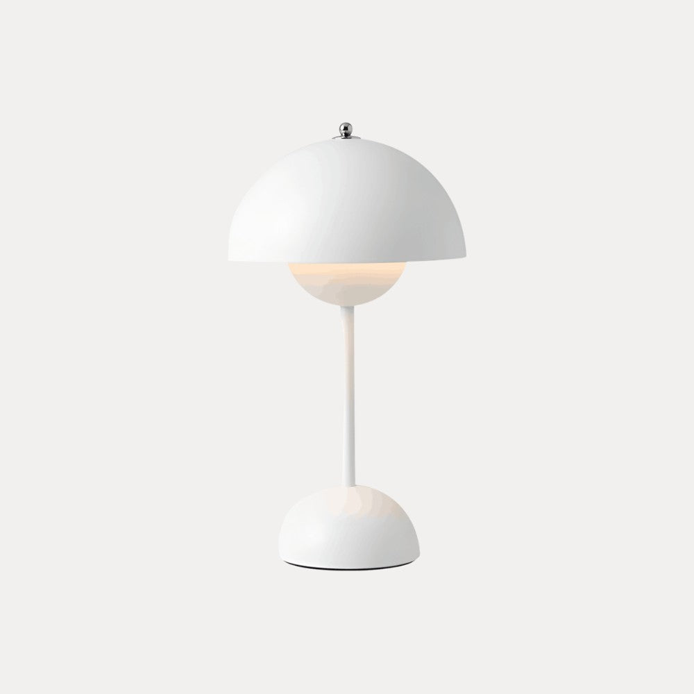 Portable Table Lamp with Rechargeable Dome Shade