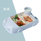 Kids Plate Set with Cup in Car Shape