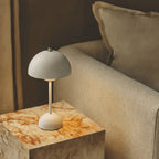 Portable Table Lamp with Rechargeable Dome Shade