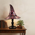 Witch Hat Design Stained Glass Lamp for Tables