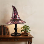 Witch Hat Design Stained Glass Lamp for Tables