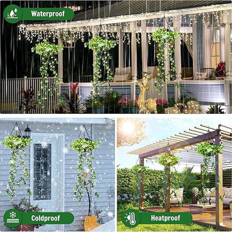 Solar-Powered Ivy Lantern for Hanging – 8 Lighting Options