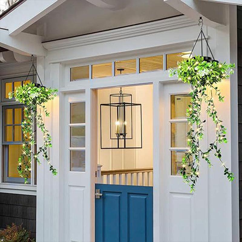 Solar-Powered Ivy Lantern for Hanging – 8 Lighting Options