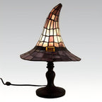 Witch Hat Design Stained Glass Lamp for Tables