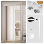 Magnetic Accordion Door Curtain – No-Drill Installation