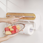 Towel Holder and Magnetic Wrap Dispenser