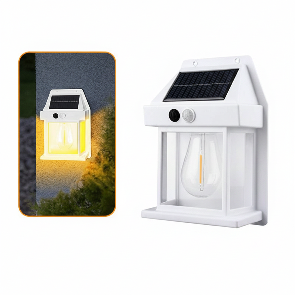Motion Sensor Wall Light Powered by Solar Energy