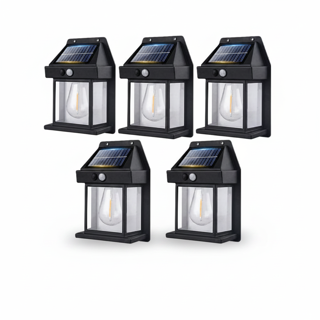 Motion Sensor Wall Light Powered by Solar Energy