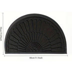 Welcome Home Non-Slip Semi-Circular Entry Mat for All Spaces