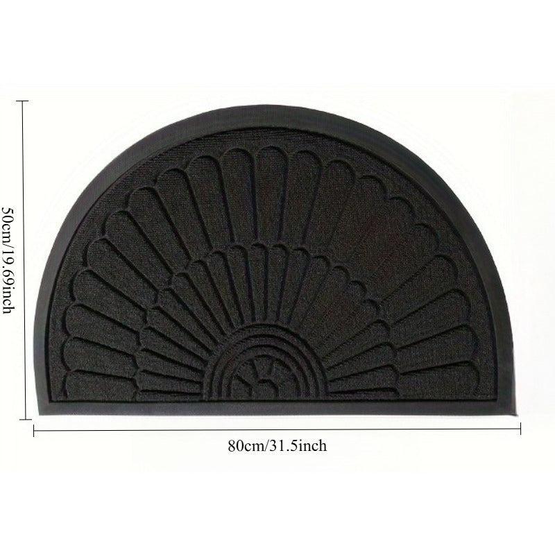 Welcome Home Non-Slip Semi-Circular Entry Mat for All Spaces