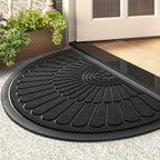 Welcome Home Non-Slip Semi-Circular Entry Mat for All Spaces