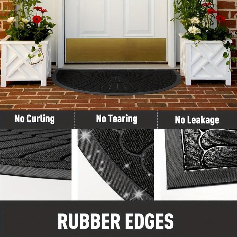 Welcome Home Non-Slip Semi-Circular Entry Mat for All Spaces