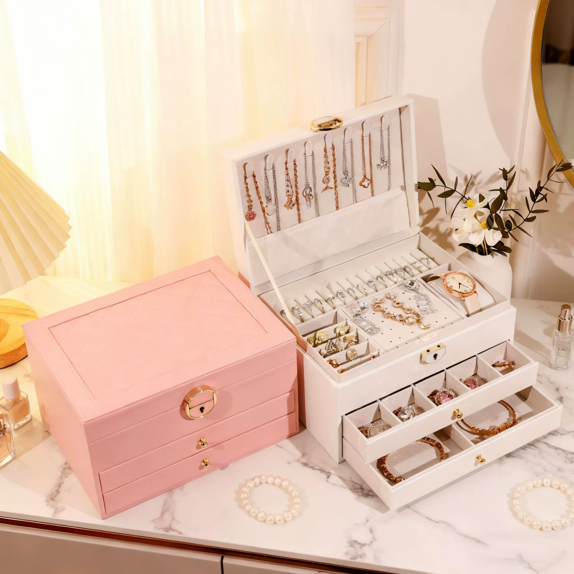 Lockable Storage Case for Jewelry – Organizer Gift for Mother's Day