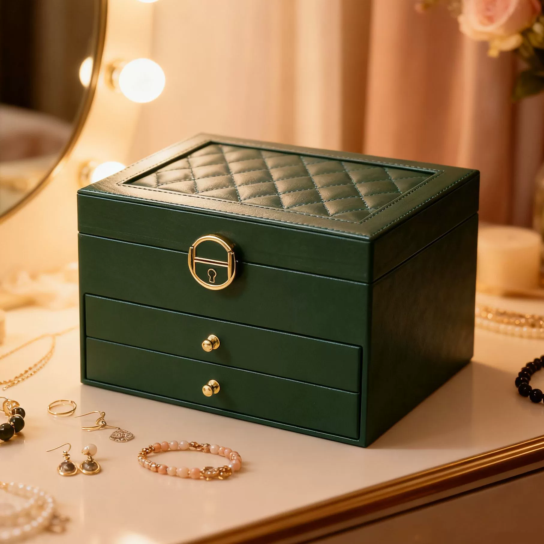 Lockable Storage Case for Jewelry – Organizer Gift for Mother's Day