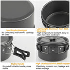 Explorer's Essential Camping Cookware Set | Compact & Durable