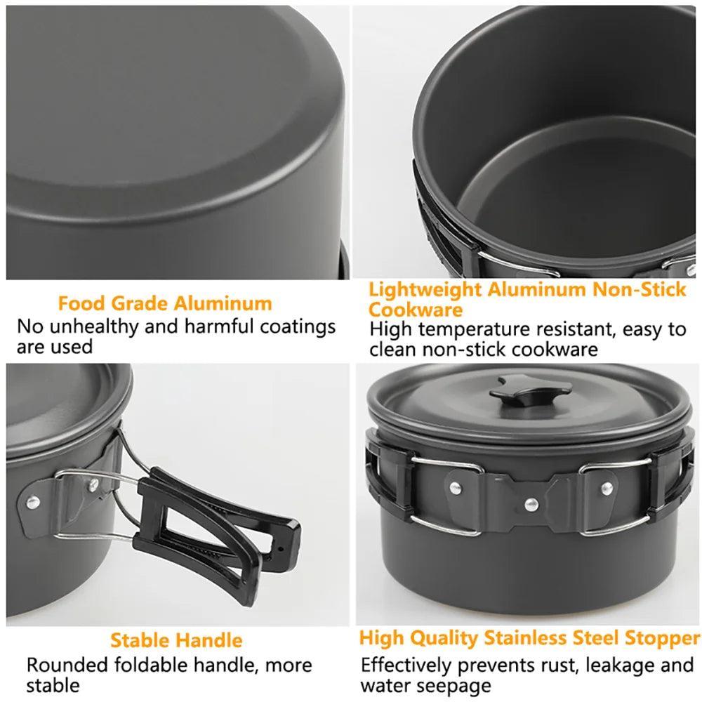 Explorer's Essential Camping Cookware Set | Compact & Durable