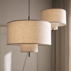 Sleek Silk Hanging Light Fixture
