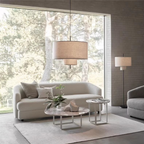 Sleek Silk Hanging Light Fixture