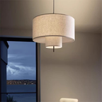 Sleek Silk Hanging Light Fixture