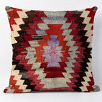Geometric Ethnic Patterned Kilim Throw Pillow Cover