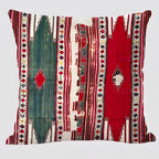 Geometric Ethnic Patterned Kilim Throw Pillow Cover
