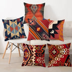 Geometric Ethnic Patterned Kilim Throw Pillow Cover